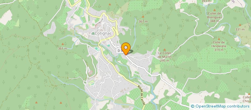 localisation de l'entreprise MADAME SANDRINE GARELLI à COTIGNAC