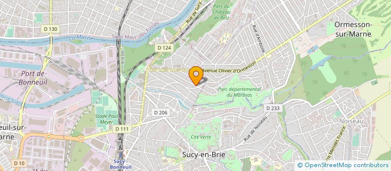 localisation de l'entreprise MADAME SANDRINE GARIER  SUCY-EN-BRIE