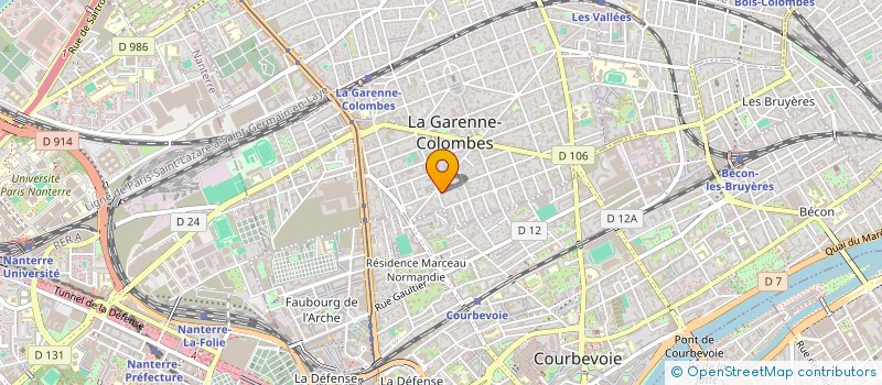 localisation de l'entreprise MADAME SANDRINE GARNIER à LA GARENNE-COLOMBES
