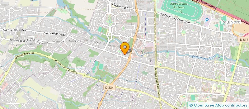 localisation de l'entreprise MADAME SANDRINE GARRAUD  LONS