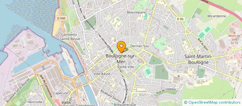 localisation de l'entreprise MADAME SANDRINE GASTON  BOULOGNE-SUR-MER