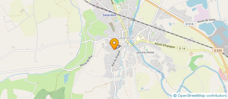 localisation de l'entreprise MADAME SANDRINE GAUBERT à SAVERDUN