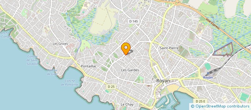 localisation de l'entreprise MADAME SANDRINE GAUDIN  ROYAN