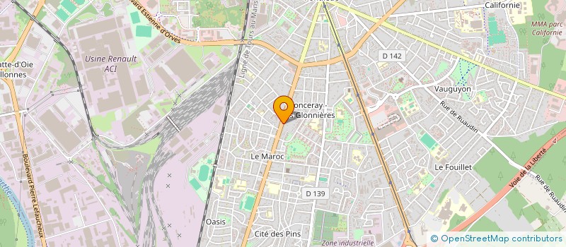 localisation de l'entreprise MADAME SANDRINE GAUDIN  LE MANS