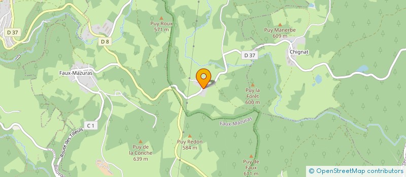 localisation de l'entreprise MADAME SANDRINE GAUMET  MANSAT-LA-COURRIERE