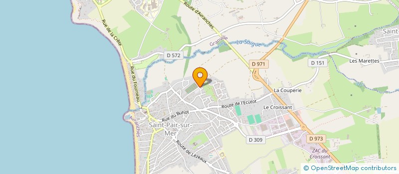 localisation de l'entreprise MADAME SANDRINE GAUTIER  SAINT-PAIR-SUR-MER