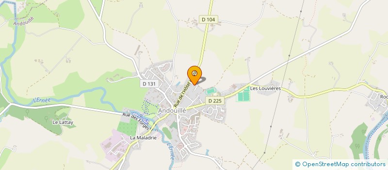 localisation de l'entreprise MADAME SANDRINE GAUTIER à ANDOUILLE