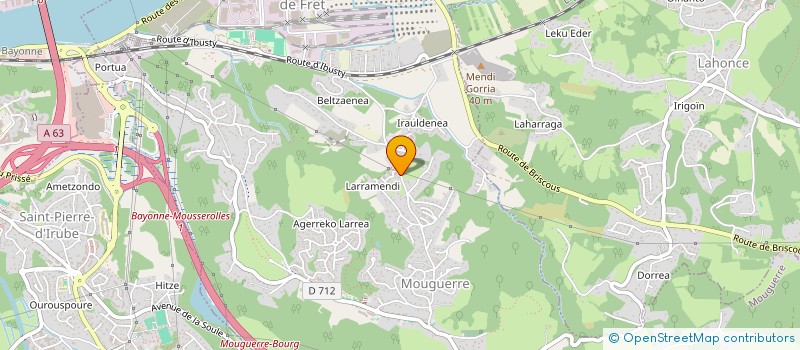 localisation de l'entreprise MADAME SANDRINE GAUVRIT  MOUGUERRE