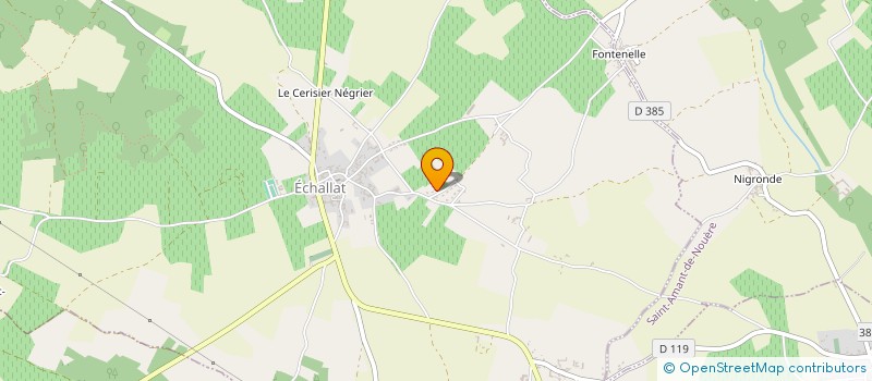localisation de l'entreprise MADAME SANDRINE GAY à ECHALLAT