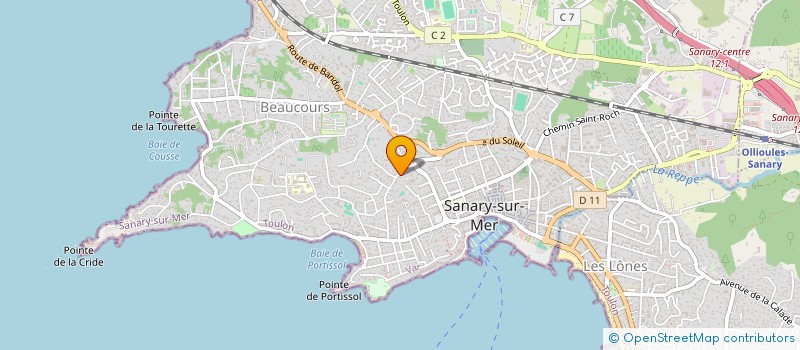 localisation de l'entreprise MADAME SANDRINE GAZAGNE à SANARY-SUR-MER