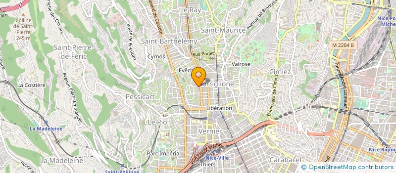 localisation de l'entreprise MADAME SANDRINE GEBHART à NICE