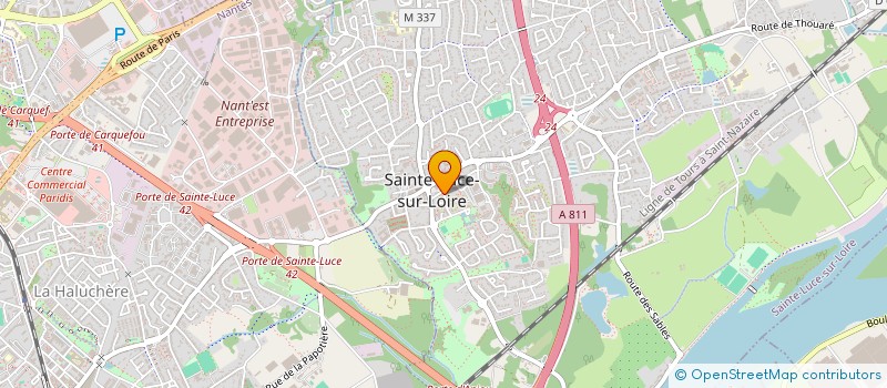 localisation de l'entreprise MADAME SANDRINE GELE  SAINTE-LUCE-SUR-LOIRE