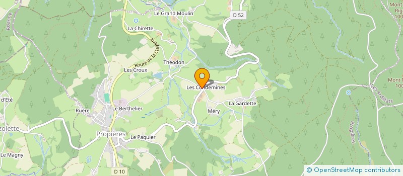 localisation de l'entreprise MADAME SANDRINE GELIN  PROPIERES