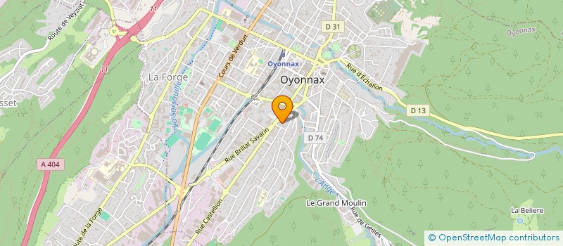 localisation de l'entreprise MADAME SANDRINE GENDRE à OYONNAX