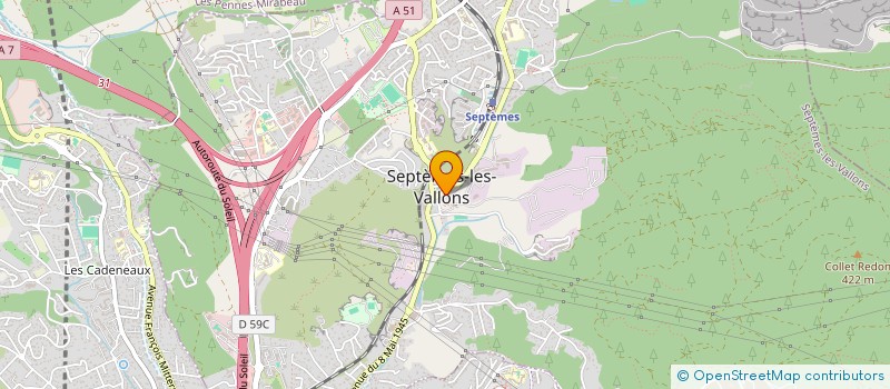 localisation de l'entreprise MADAME SANDRINE GENNARI à SEPTEMES-LES-VALLONS