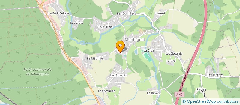 localisation de l'entreprise MADAME SANDRINE GENTON à MONTAGNAT