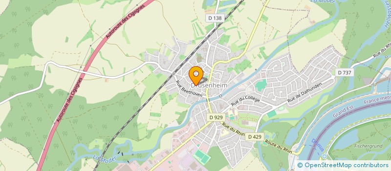 localisation de l'entreprise MADAME SANDRINE GEORG  DRUSENHEIM