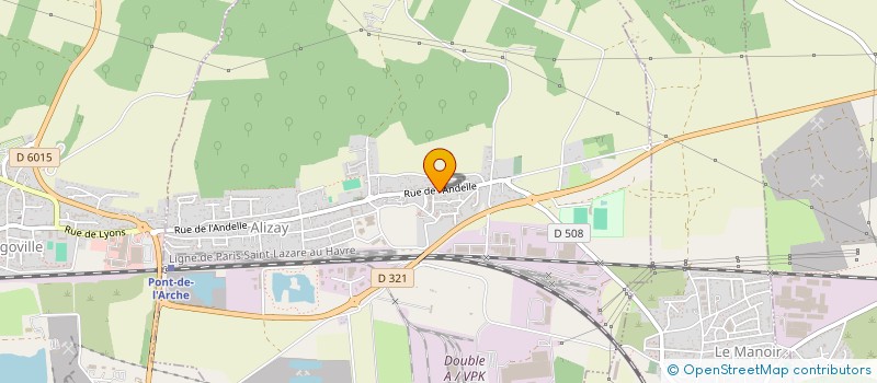 localisation de l'entreprise MADAME SANDRINE GERARD  ALIZAY