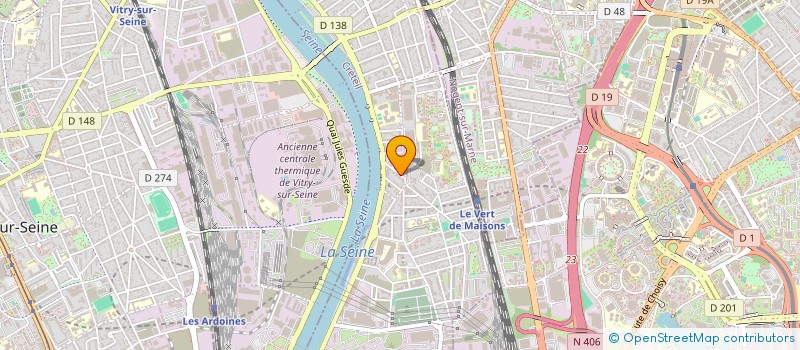 localisation de l'entreprise MADAME SANDRINE GERLAND  ALFORTVILLE