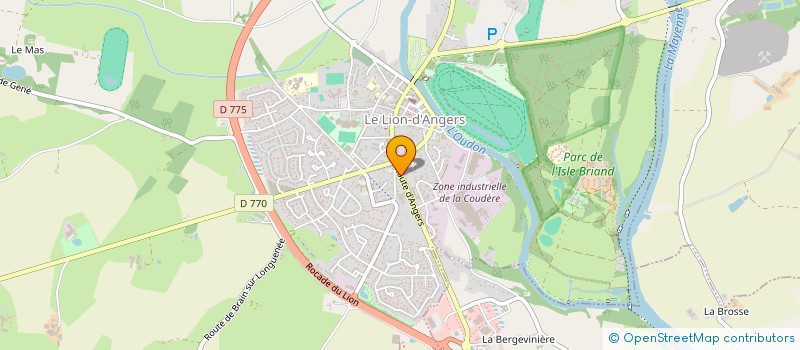 localisation de l'entreprise MADAME SANDRINE GERMAIN  LE LION D'ANGERS