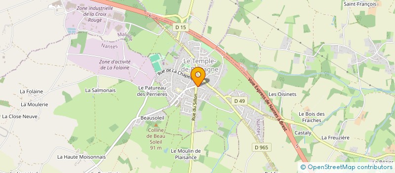 localisation de l'entreprise MADAME SANDRINE GIBOIRE  LE TEMPLE-DE-BRETAGNE