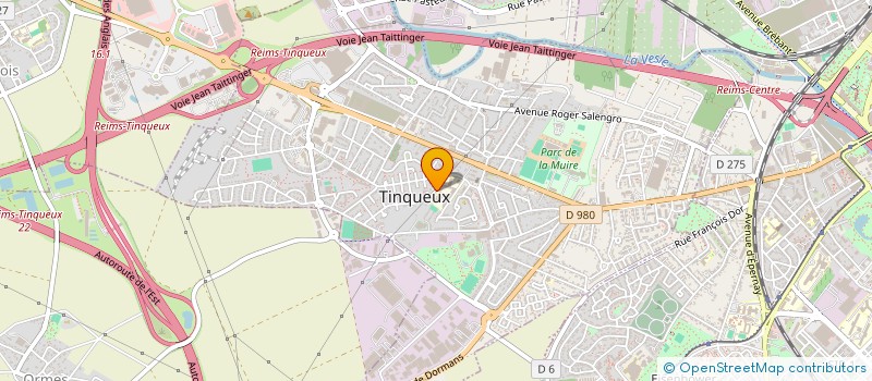 localisation de l'entreprise MADAME SANDRINE GILLES à TINQUEUX