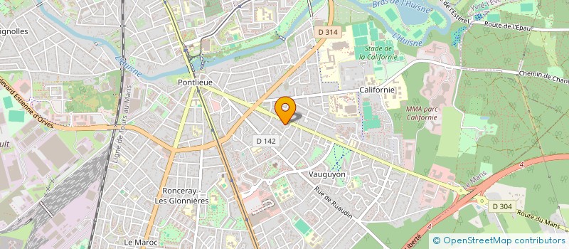 localisation de l'entreprise MADAME SANDRINE GILLIER  LE MANS