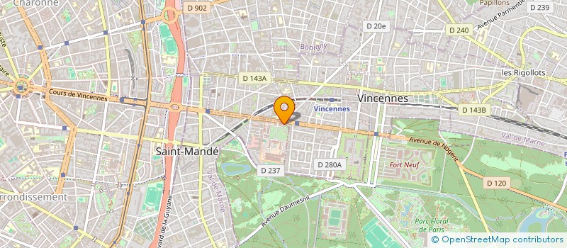 localisation de l'entreprise MADAME SANDRINE GIMENEZ à SAINT-MANDE