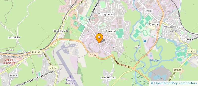 localisation de l'entreprise MADAME SANDRINE GINER à AURILLAC
