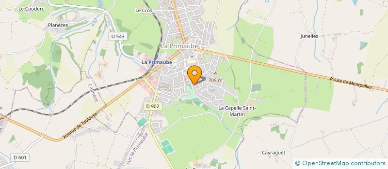 localisation de l'entreprise MADAME SANDRINE GINESTET  LUC-LA-PRIMAUBE