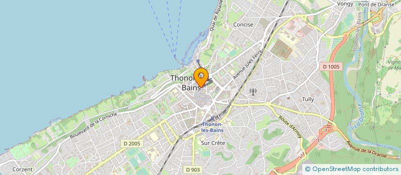 localisation de l'entreprise MADAME SANDRINE GINISTY à THONON-LES-BAINS