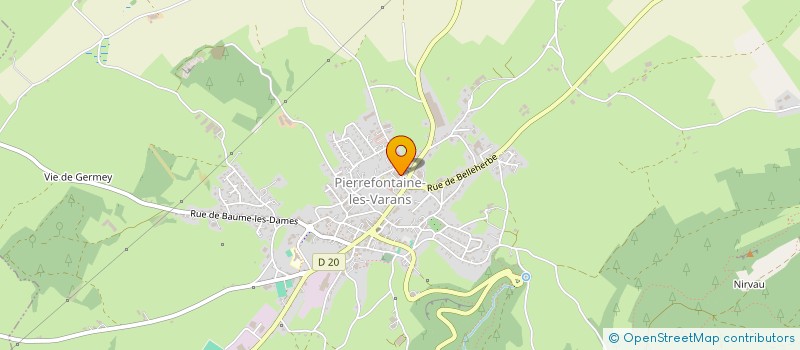 localisation de l'entreprise MADAME SANDRINE GIRARD à PIERREFONTAINE-LES-VARANS