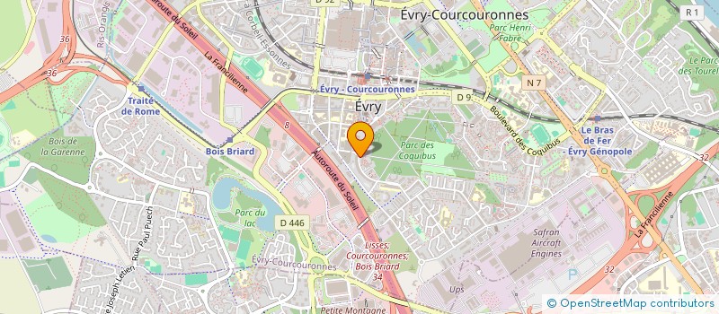 localisation de l'entreprise MADAME SANDRINE GIRAUDON  EVRY-COURCOURONNES