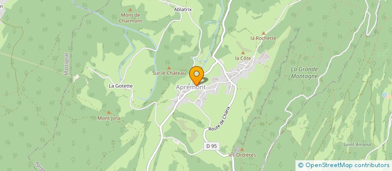 localisation de l'entreprise MADAME SANDRINE GIROD  APREMONT