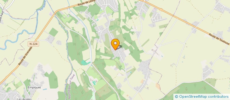 localisation de l'entreprise MADAME SANDRINE GIRONDEAUD  MONTAIGUT-SUR-SAVE