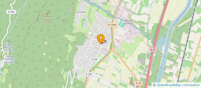 localisation de l'entreprise MADAME SANDRINE GLENAT  LE TOUVET