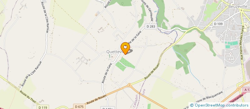 localisation de l'entreprise MADAME SANDRINE GOBILLOT à QUETTEVILLE