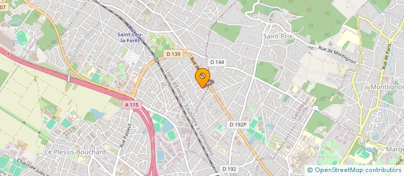 localisation de l'entreprise MADAME SANDRINE GODFRIN  SAINT-LEU-LA-FORET