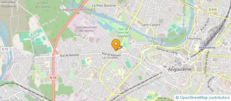 localisation de l'entreprise MADAME SANDRINE GODICHAUD à ANGOULEME
