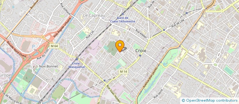 localisation de l'entreprise MADAME SANDRINE GODRON à CROIX