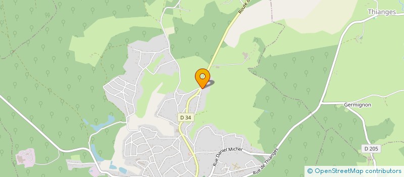 localisation de l'entreprise MADAME SANDRINE GOGUELAT  LA MACHINE