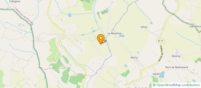 localisation de l'entreprise MADAME SANDRINE GOMEZ  PUYLAROQUE