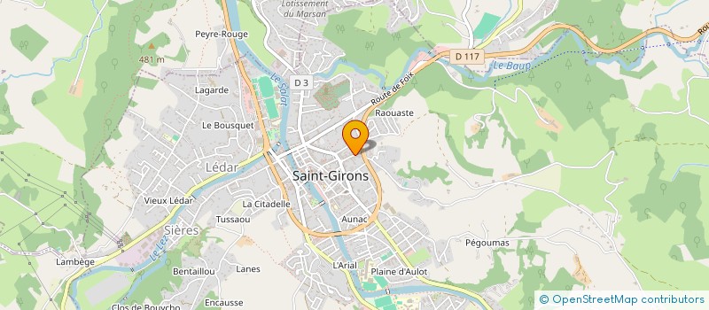 localisation de l'entreprise MADAME SANDRINE GOUAZE à SAINT-GIRONS