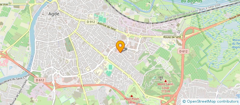 localisation de l'entreprise MADAME SANDRINE GOURAUD  AGDE