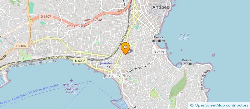 localisation de l'entreprise MADAME SANDRINE GOURIOU à ANTIBES