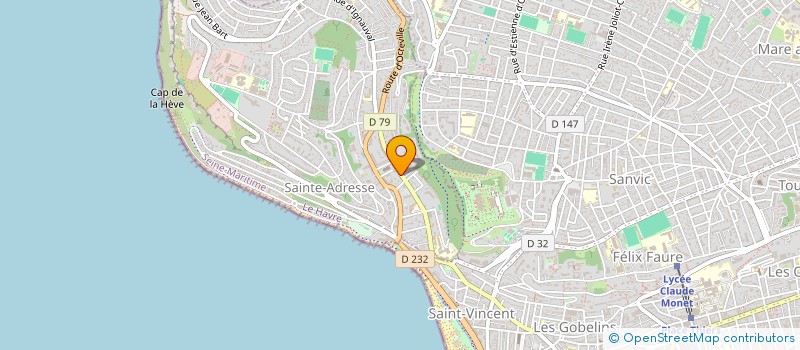 localisation de l'entreprise MADAME SANDRINE GOURNAY  SAINTE-ADRESSE