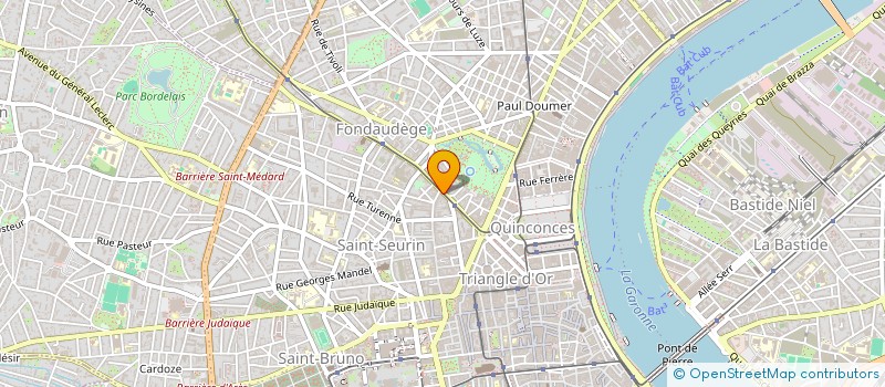 localisation de l'entreprise MADAME SANDRINE GOUTTE à BORDEAUX