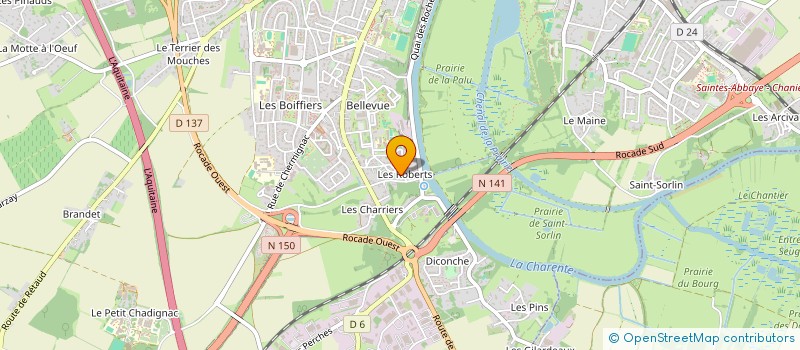 localisation de l'entreprise MADAME SANDRINE GOYER  SAINTES