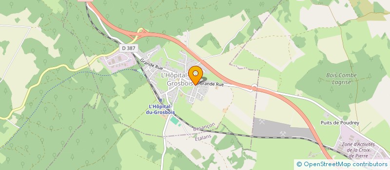 localisation de l'entreprise MADAME SANDRINE GRAND  L'HOPITAL-DU-GROSBOIS