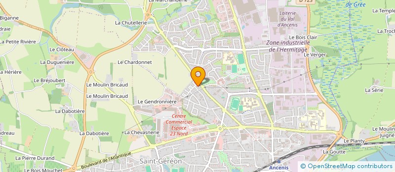 localisation de l'entreprise MADAME SANDRINE GRAND JANY  ANCENIS-SAINT-GEREON